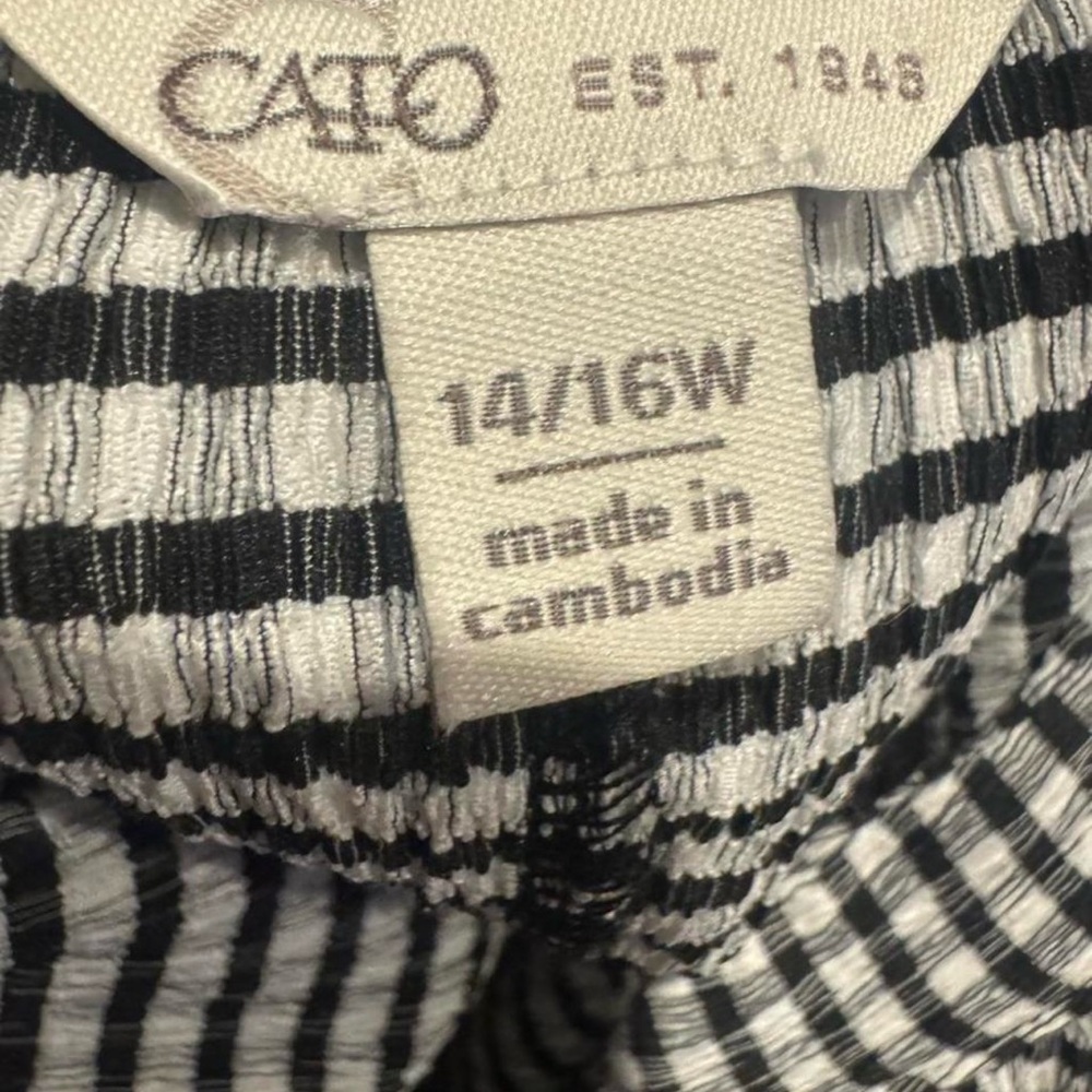 Cato Gingham Maxi Dress 14/16W Ric Rac Trim Tiered Cottagecore Tie Waist Plus - Picture 6 of 6